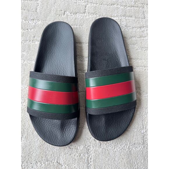 Gucci Slides Mens Authentic Italy 308234 160 - Picture 2 of 10